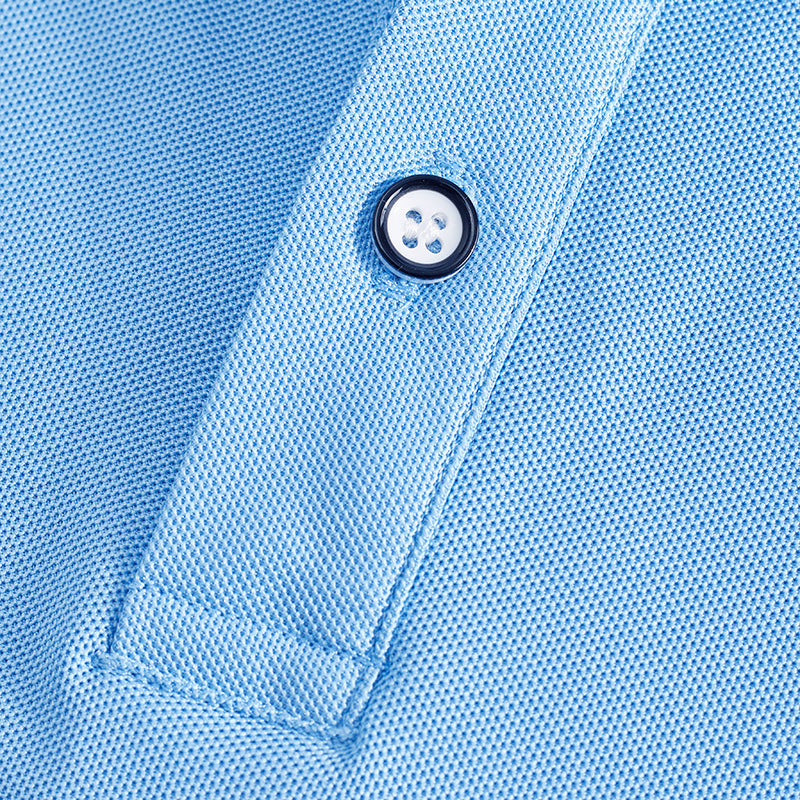 AZUKI Men's Contrast-Tip Piqué Polo