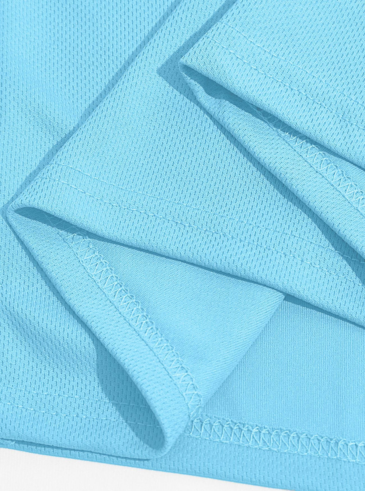 AZUKI Men's Long-Sleeve Birdseye Pocket Polo