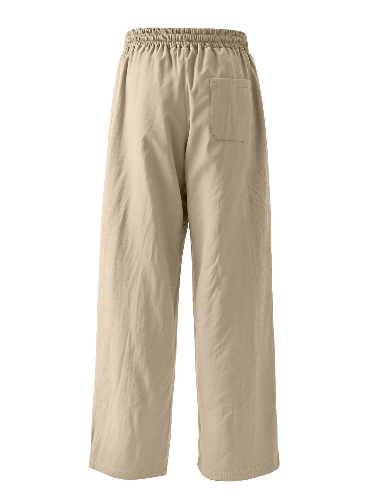 AZUKI Men's Linen-Blend Relaxed Drawstring Pants