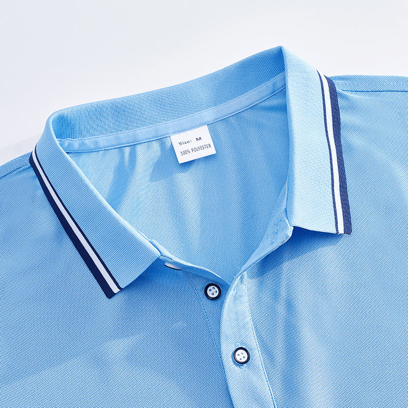 AZUKI Men's Contrast-Tip Piqué Polo