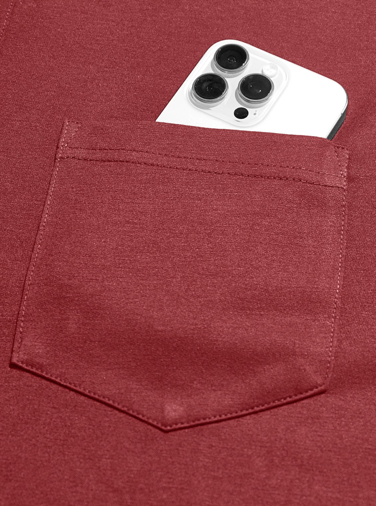 AZUKI Men's Cotton-Blend Four-Button Pocket Polo