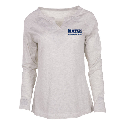 Women's Essential Long-Sleeve Notch