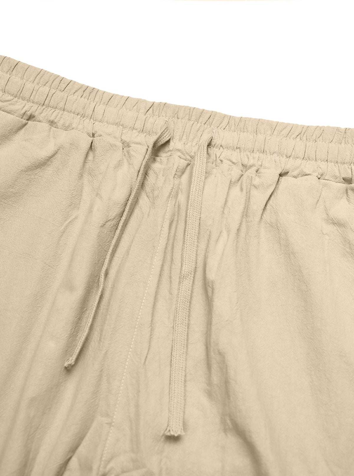 AZUKI Men's Linen-Blend Relaxed Drawstring Pants