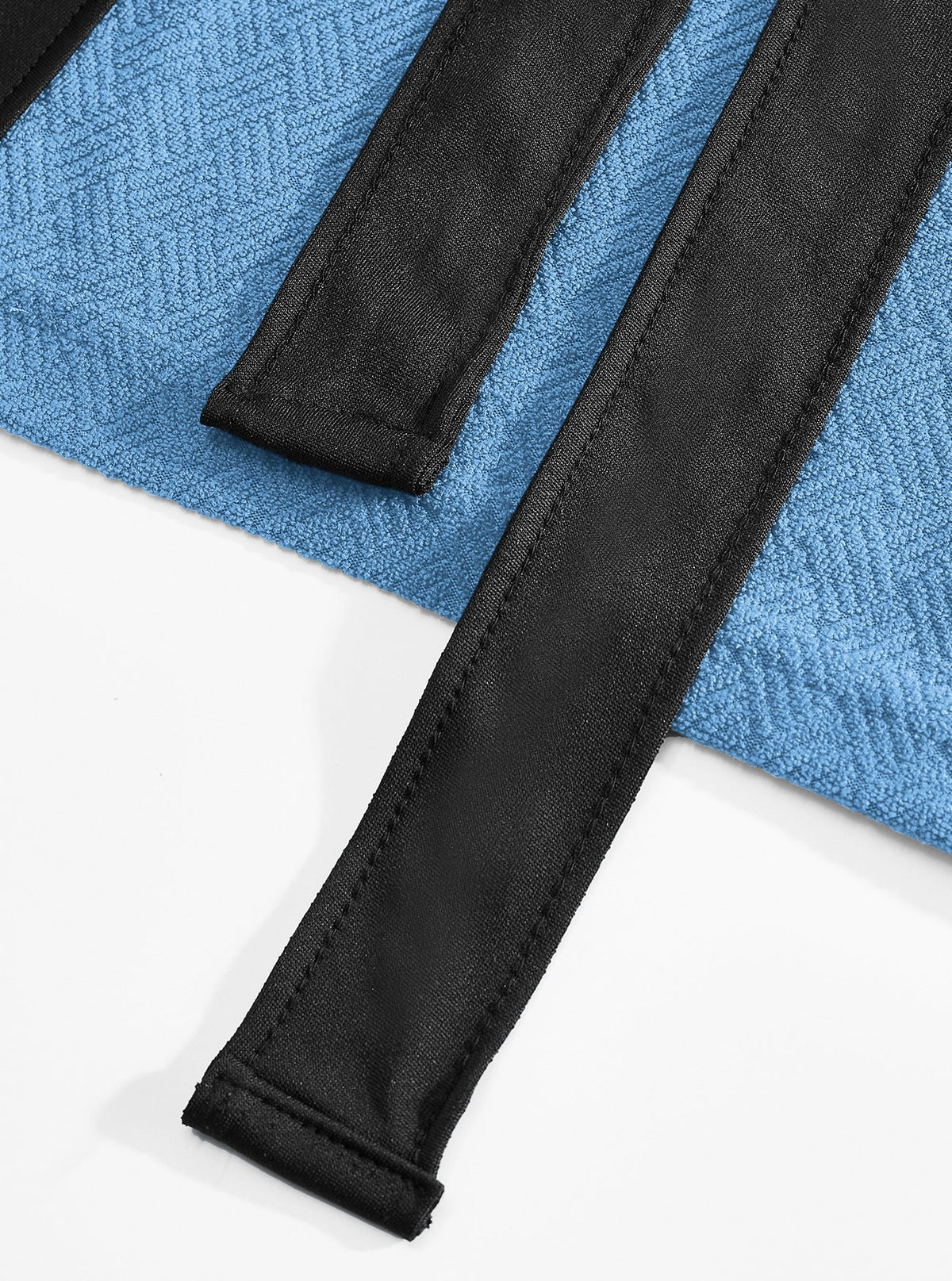 AZUKI Men's Textured Terry Bathrobe with Belt and Pockets