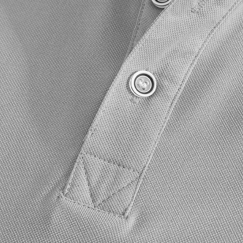 AZUKI Men's Contrast-Tipped Short Sleeve Polo