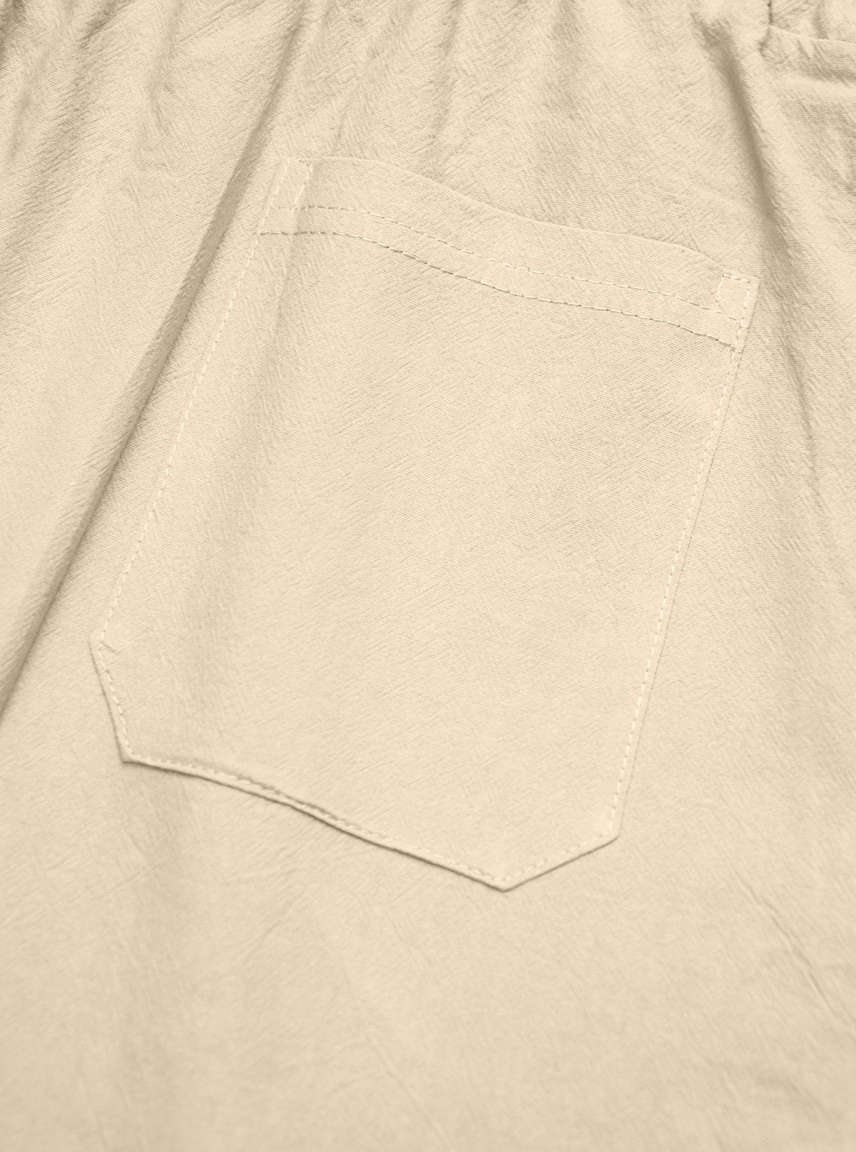 AZUKI Men's Linen-Blend Relaxed Drawstring Pants