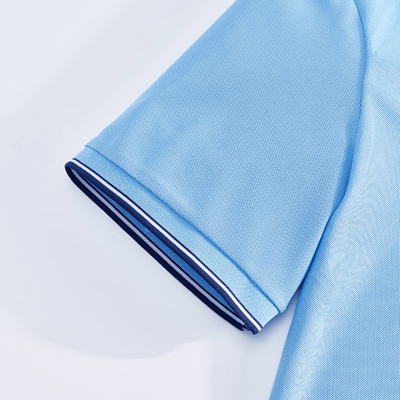 AZUKI Men's Contrast-Tip Piqué Polo