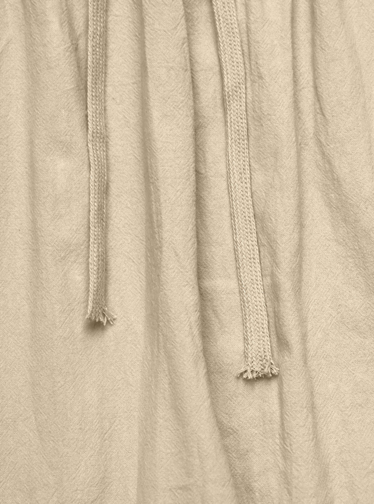 AZUKI Men's Linen-Blend Relaxed Drawstring Pants