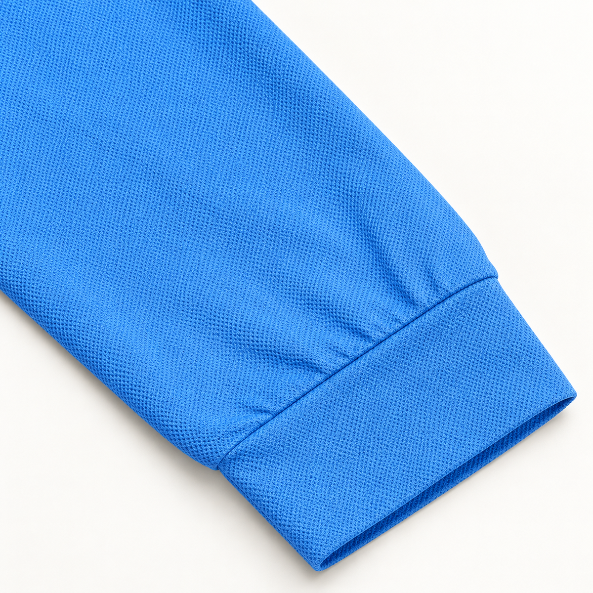AZUKI Men's Long Sleeve Birdseye Pocket Polo