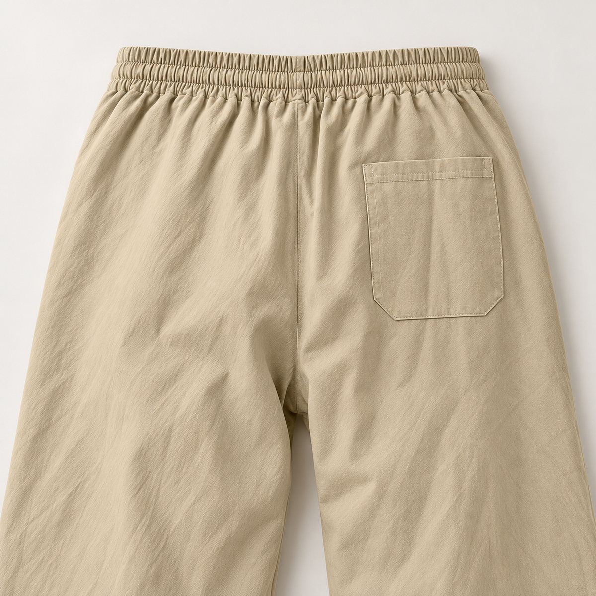 AZUKI Men's Linen-Blend Relaxed Drawstring Pants