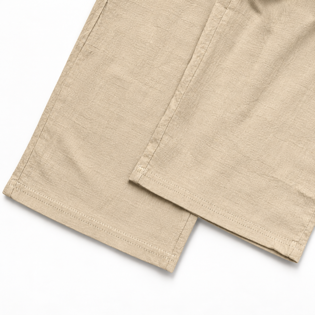 AZUKI Men's Linen-Blend Relaxed Drawstring Pants