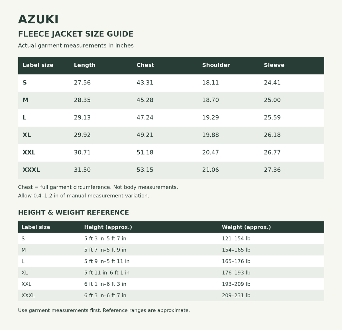 AZUKI Men's Full-Zip Fleece Jacket with Stand Collar